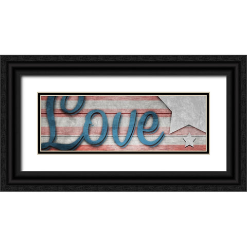 American Workshop Series 3 V6 Signs 22 Black Ornate Wood Framed Art Print with Double Matting by LightBoxJournal