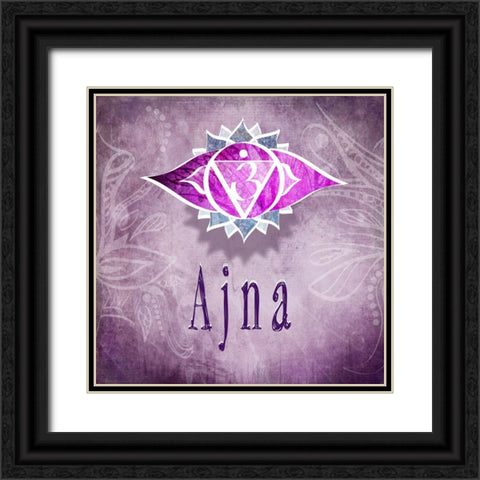 ChakrasYoga_Ajna V3_ Black Ornate Wood Framed Art Print with Double Matting by LightBoxJournal