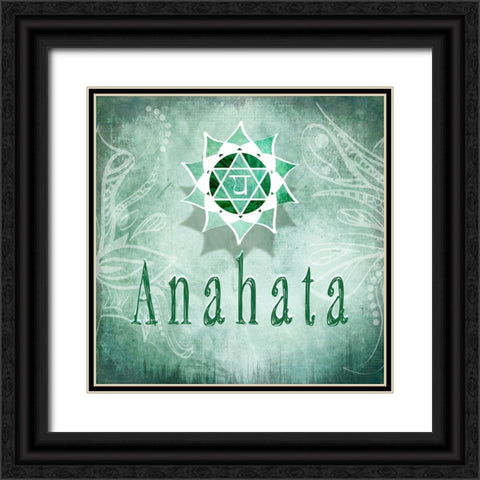 ChakrasYoga_Anahata V4 Black Ornate Wood Framed Art Print with Double Matting by LightBoxJournal
