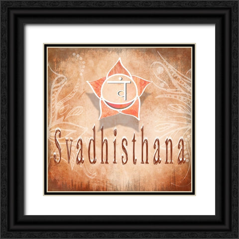 ChakrasYoga_Svadhisthana V4 Black Ornate Wood Framed Art Print with Double Matting by LightBoxJournal