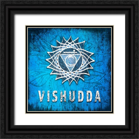 ChakrasYoga_Symbol_Vishudda Black Ornate Wood Framed Art Print with Double Matting by LightBoxJournal