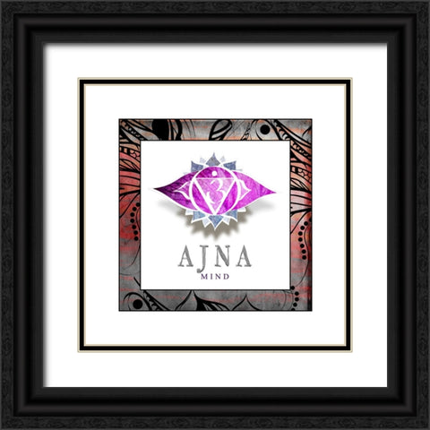 ChakrasYogaFramed_AJNA V2_ Black Ornate Wood Framed Art Print with Double Matting by LightBoxJournal