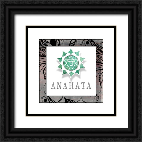 ChakrasYogaFramed_Anahata V1 Black Ornate Wood Framed Art Print with Double Matting by LightBoxJournal
