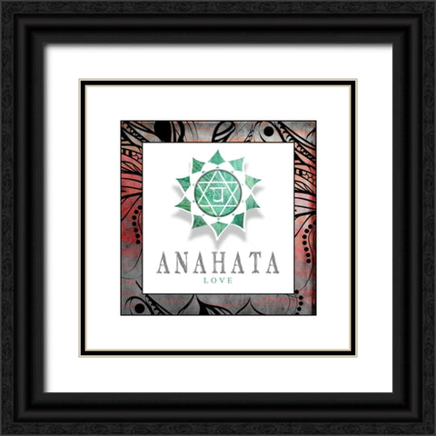 ChakrasYogaFramed_Anahata V2 Black Ornate Wood Framed Art Print with Double Matting by LightBoxJournal