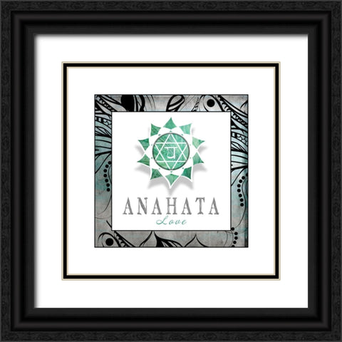 ChakrasYogaFramed_Anahata V3 Black Ornate Wood Framed Art Print with Double Matting by LightBoxJournal