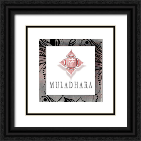 ChakrasYogaFramed_Muladhara V1 Black Ornate Wood Framed Art Print with Double Matting by LightBoxJournal