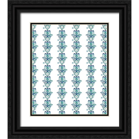 YogaPattern Black Ornate Wood Framed Art Print with Double Matting by LightBoxJournal