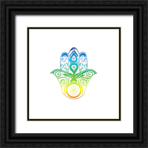 YogaV1 4 Black Ornate Wood Framed Art Print with Double Matting by LightBoxJournal