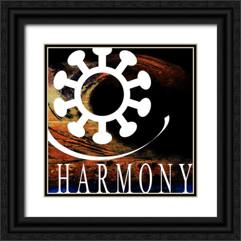 YogaVibes V2 Black Ornate Wood Framed Art Print with Double Matting by LightBoxJournal