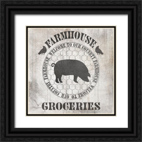 DownOnTheFarmCountry V3 Black Ornate Wood Framed Art Print with Double Matting by LightBoxJournal