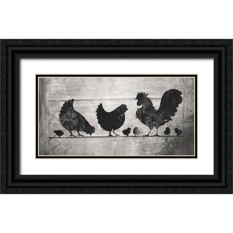 FarmFreshFarmSign V7 Black Ornate Wood Framed Art Print with Double Matting by LightBoxJournal