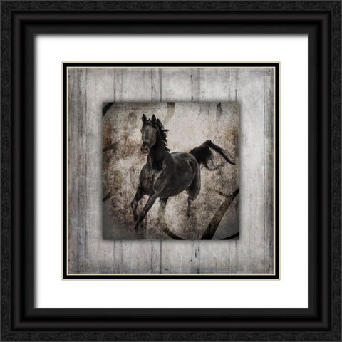 GypsyHorse Collection V1 6 Black Ornate Wood Framed Art Print with Double Matting by LightBoxJournal