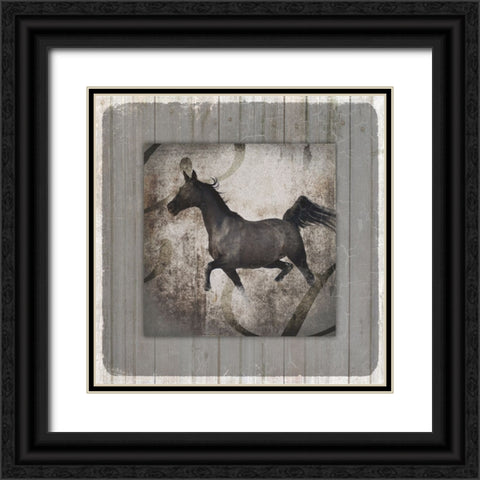 GypsyHorse Collection V1 12 Black Ornate Wood Framed Art Print with Double Matting by LightBoxJournal