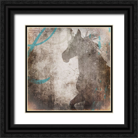 GypsyHorse Collection V2 1 Black Ornate Wood Framed Art Print with Double Matting by LightBoxJournal