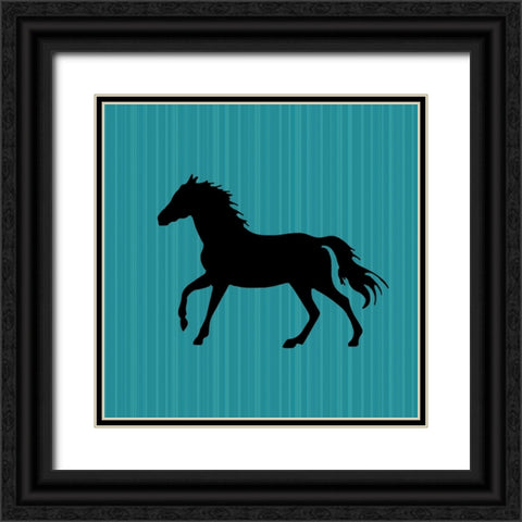 GypsyHorse CollectionSurfacePattern V2 12 Black Ornate Wood Framed Art Print with Double Matting by LightBoxJournal