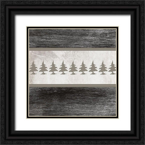 Good Night Moose 2 Surface Pattern 3 Black Ornate Wood Framed Art Print with Double Matting by LightBoxJournal