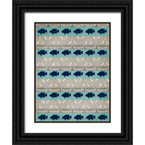 Lodge Surface Pattern_V1 6 Black Ornate Wood Framed Art Print with Double Matting by LightBoxJournal