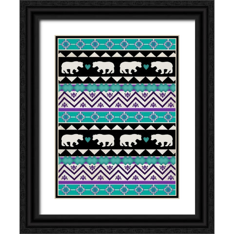 Lodge Surface Pattern_V1 9 Black Ornate Wood Framed Art Print with Double Matting by LightBoxJournal