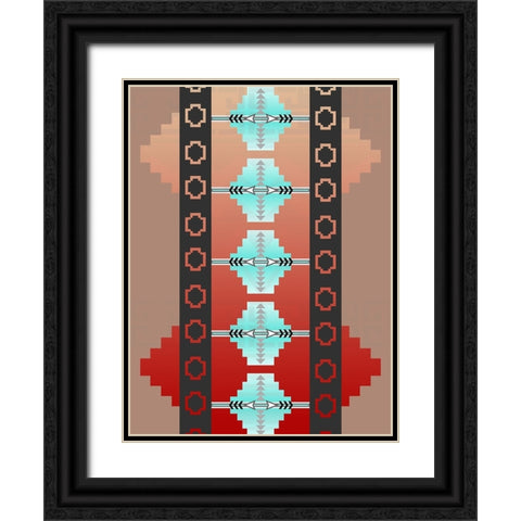 Colors of the SouthWest 4 Black Ornate Wood Framed Art Print with Double Matting by LightBoxJournal