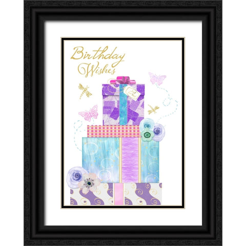 Card Design 2_B Black Ornate Wood Framed Art Print with Double Matting by LightBoxJournal