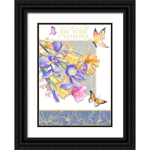 Card Design 3_C3 Black Ornate Wood Framed Art Print with Double Matting by LightBoxJournal