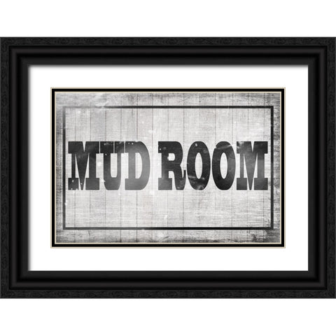 Mudroom 34 Black Ornate Wood Framed Art Print with Double Matting by LightBoxJournal