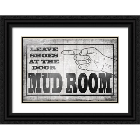 Mudroom 35 Black Ornate Wood Framed Art Print with Double Matting by LightBoxJournal