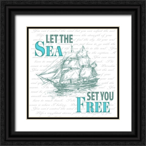 Sailor Away_Sign 1 Black Ornate Wood Framed Art Print with Double Matting by LightBoxJournal