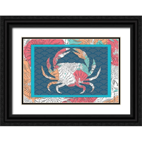 Sea Side BoHo 5 Black Ornate Wood Framed Art Print with Double Matting by LightBoxJournal