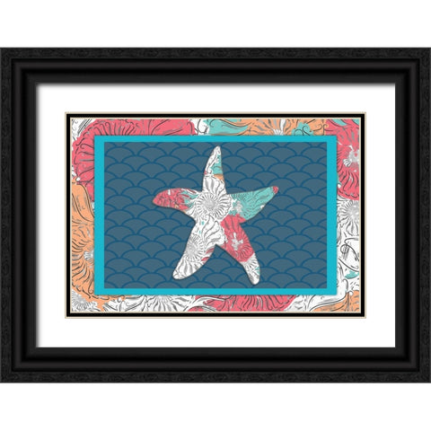Sea Side BoHo 6 Black Ornate Wood Framed Art Print with Double Matting by LightBoxJournal