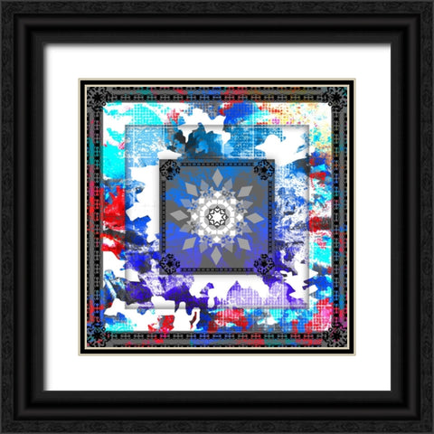 Bandanna C10 Black Ornate Wood Framed Art Print with Double Matting by LightBoxJournal