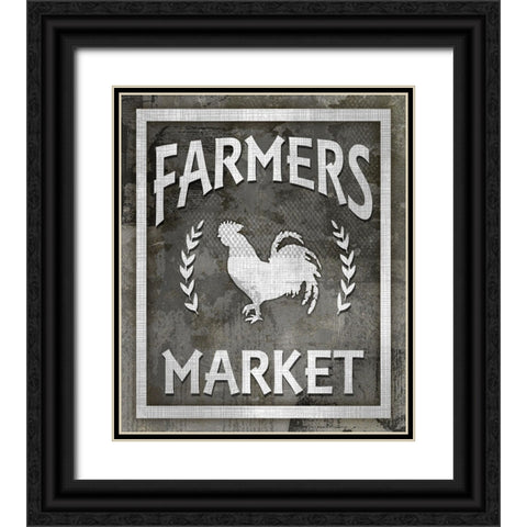 Farm Sign_Farmers Market 1 Black Ornate Wood Framed Art Print with Double Matting by LightBoxJournal