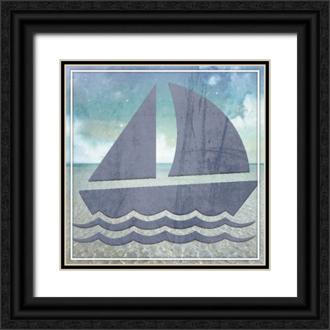 Signs_Boating_V1 Black Ornate Wood Framed Art Print with Double Matting by LightBoxJournal