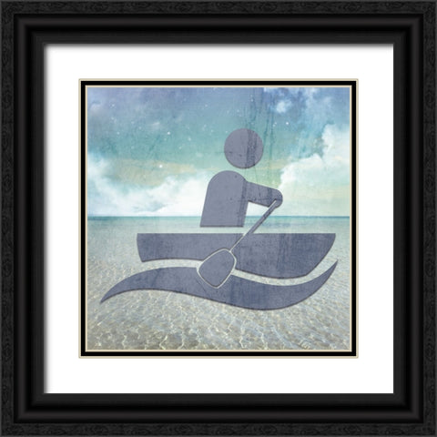 Signs_Boating3 Black Ornate Wood Framed Art Print with Double Matting by LightBoxJournal