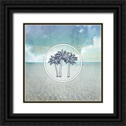 Signs_SeaLife_Palmtrees Black Ornate Wood Framed Art Print with Double Matting by LightBoxJournal