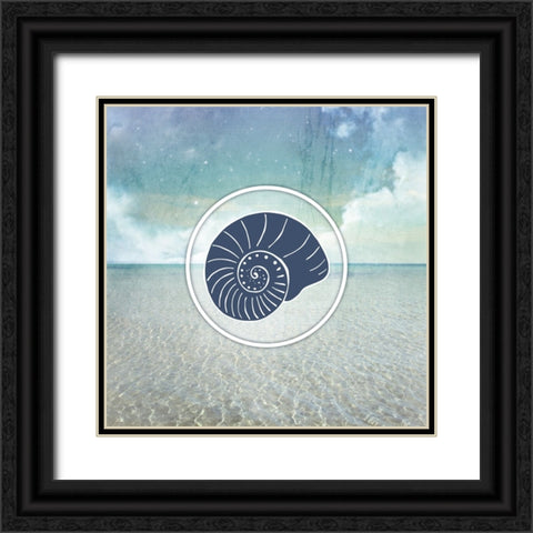 Signs_SeaLife_SeaShell Black Ornate Wood Framed Art Print with Double Matting by LightBoxJournal
