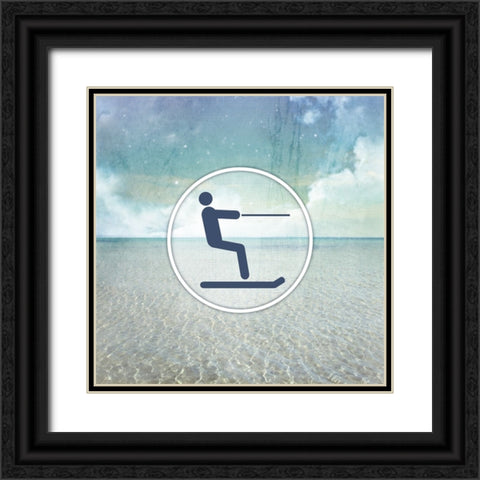 Signs_SeaLife_ski Black Ornate Wood Framed Art Print with Double Matting by LightBoxJournal