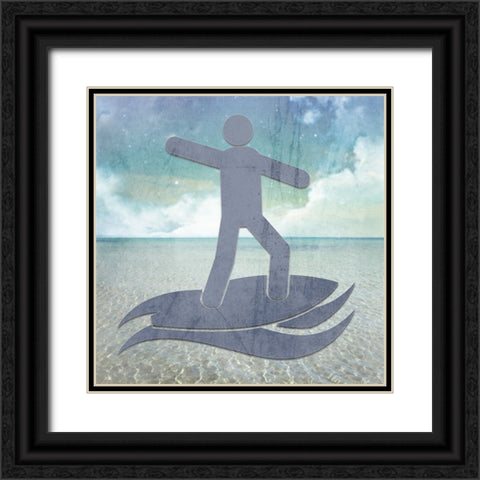 Signs_Surfer2 Black Ornate Wood Framed Art Print with Double Matting by LightBoxJournal