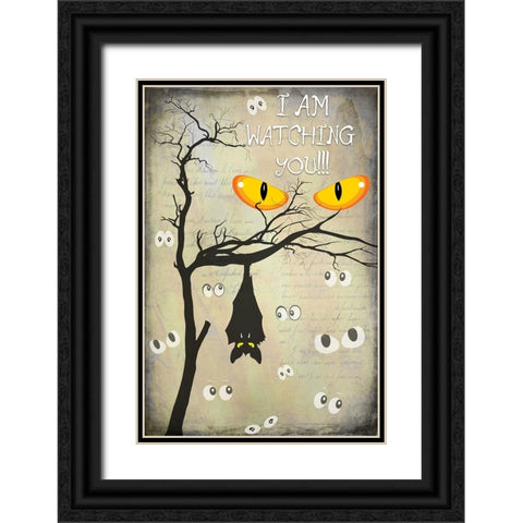 Say Boo 06 Black Ornate Wood Framed Art Print with Double Matting by LightBoxJournal