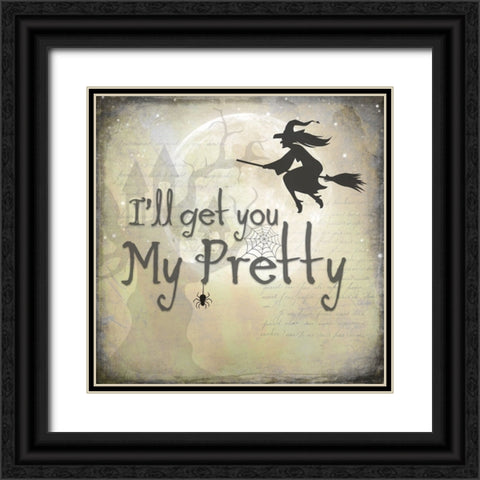 Say Boo 017 Black Ornate Wood Framed Art Print with Double Matting by LightBoxJournal