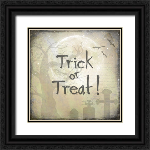 Say Boo 018 Black Ornate Wood Framed Art Print with Double Matting by LightBoxJournal