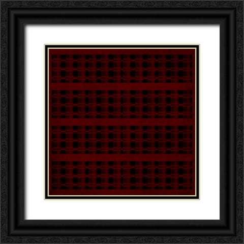 Red Lodge Pattern 03 Black Ornate Wood Framed Art Print with Double Matting by LightBoxJournal