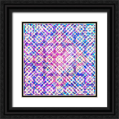 BoHo Girl Pattern 02 Black Ornate Wood Framed Art Print with Double Matting by LightBoxJournal