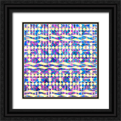 BoHo Girl Pattern 06 Black Ornate Wood Framed Art Print with Double Matting by LightBoxJournal