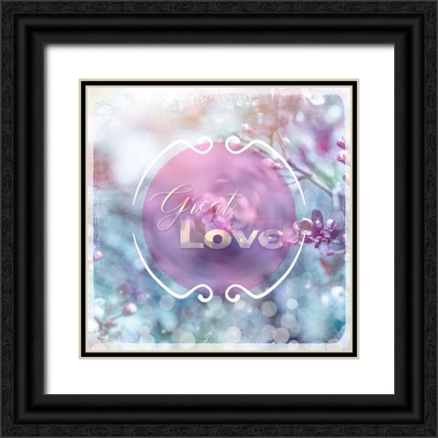 Cherry Blu Sign 2 Black Ornate Wood Framed Art Print with Double Matting by LightBoxJournal