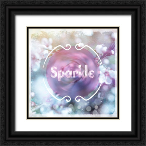 Cherry Blu Sign 3 Black Ornate Wood Framed Art Print with Double Matting by LightBoxJournal