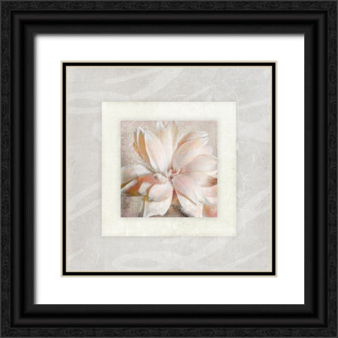 Pink Ivory Portrait 01 Black Ornate Wood Framed Art Print with Double Matting by LightBoxJournal