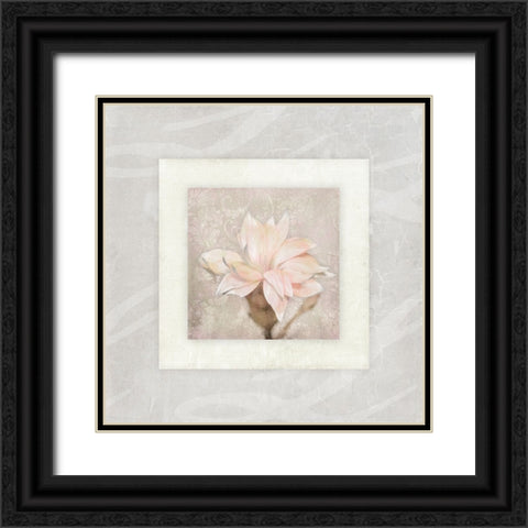 Pink Ivory Portrait 02 Black Ornate Wood Framed Art Print with Double Matting by LightBoxJournal
