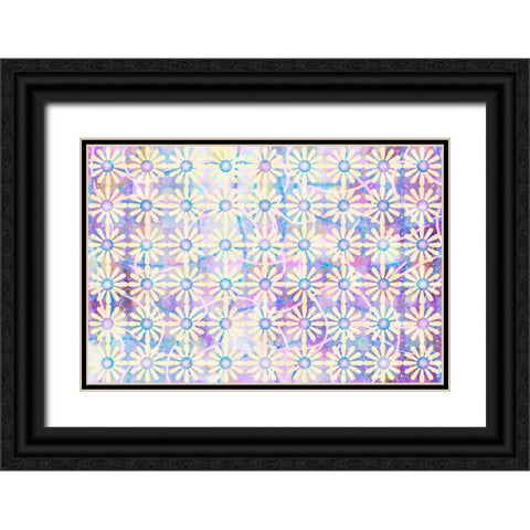 Cherry Blu Pattern 02 Black Ornate Wood Framed Art Print with Double Matting by LightBoxJournal