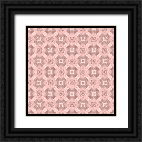 Pinky Blossom Pattern 03 Black Ornate Wood Framed Art Print with Double Matting by LightBoxJournal